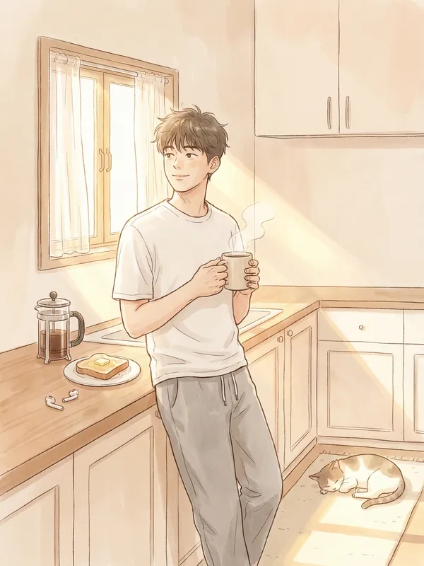 주말 아침 커피